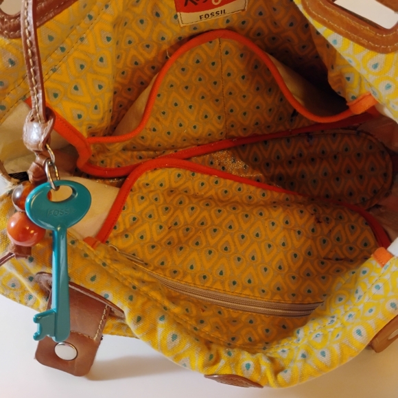 Fossil Key Per City Birds Fabric/Canvas Purse - Picture 9 of 16